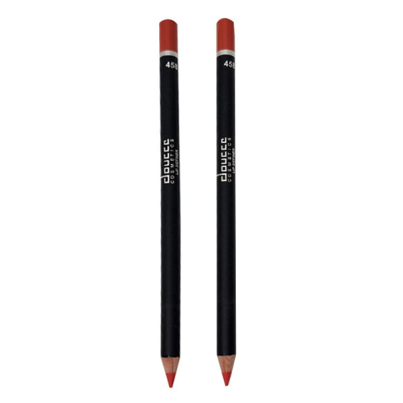 مداد لب دوسی مدل waterproof شماره 458 رنگ نارنجی بسته 2 عددی