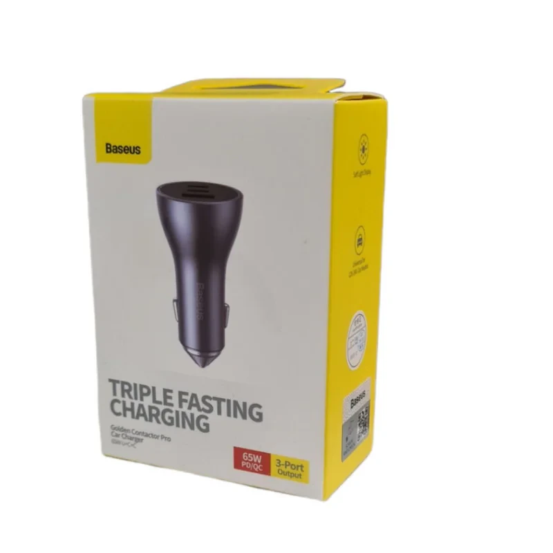 شارژر فندکی ۶۵ وات بیسوس مدل CCJDZ65-UC