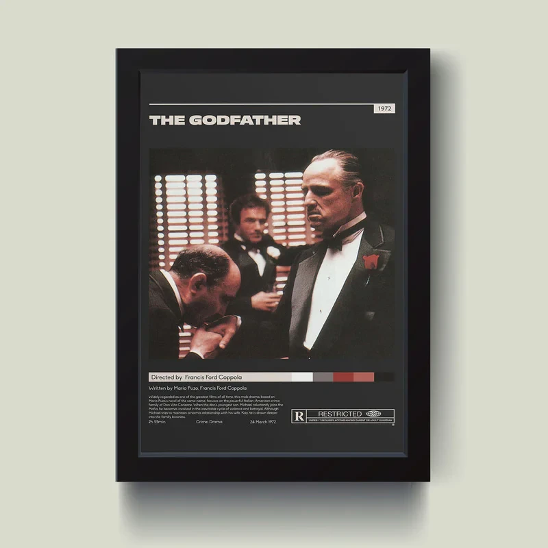 تابلو مدل The godfather پدرخوانده کد M1407-b