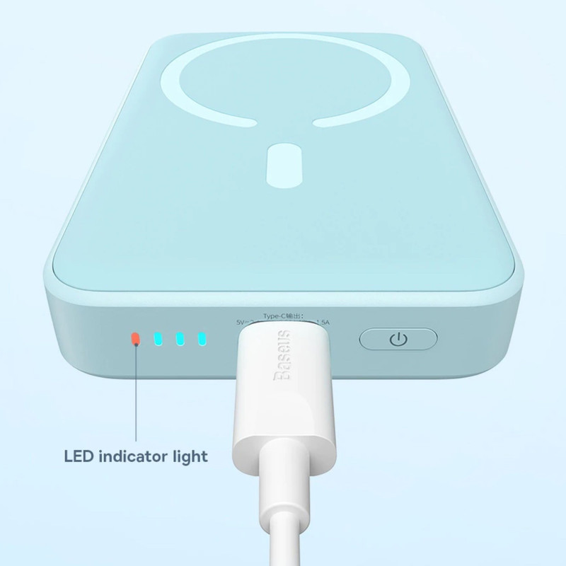 پاوربانک باسئوس مدل Magnetic Mini ظرفیت 10000 میلی آمپر ساعت