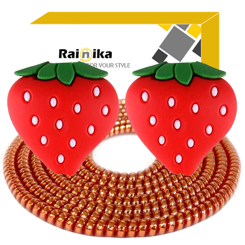 محافظ کابل شارژ و هندزفری رینیکا مدل Strawberry KK 03 مجموعه 3 عددی
