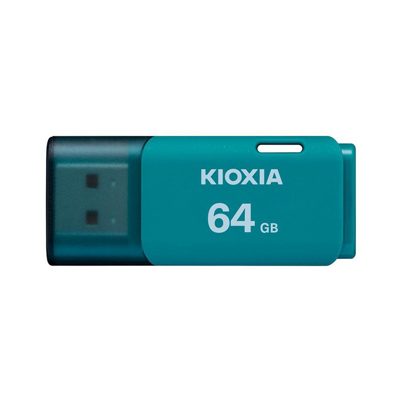 فلش مموری کیوکسیا مدل U202 ظرفیت 64 گیگابایت با رابط USB 2.0، بدنه پلاستیکی مقاوم، درپوش‌دار، سازگار با کامپیوتر، لپ‌تاپ، گوشی، تبلت و تلویزیون، پشتیبانی از Windows 11 و macOS نسخه 12 تا 15