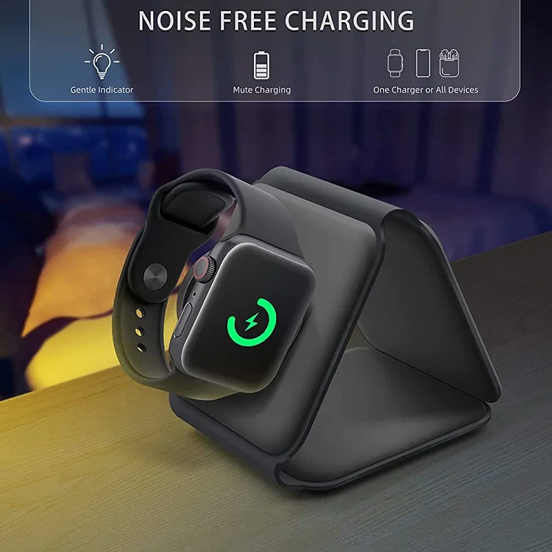داک شارژر بی سیم مدل 3in1 wireless travel