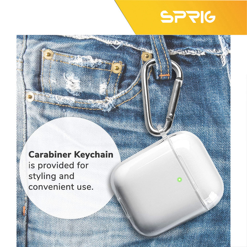کاور اسپریگ مدل Transparent Guard مناسب برای کیس اپل ایرپاد Airpods 1  Airpods 2