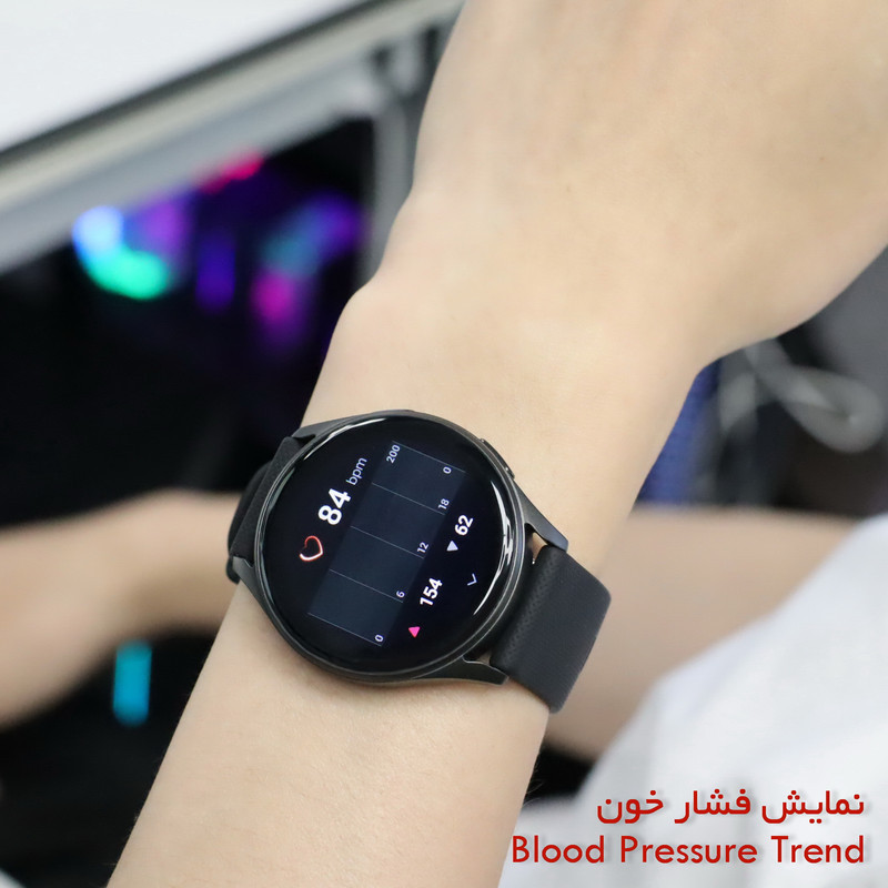 ساعت هوشمند 44 میلی متری کی اف آی مدل C01 با بند سیلیکونی