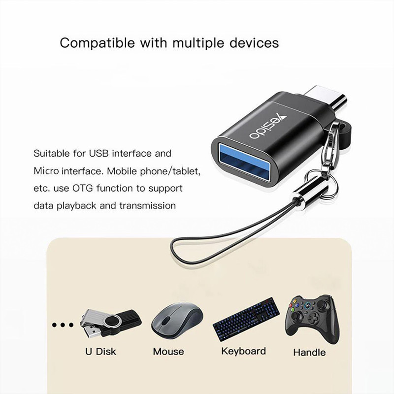 مبدل OTG microUSB یسیدو مدل GS07