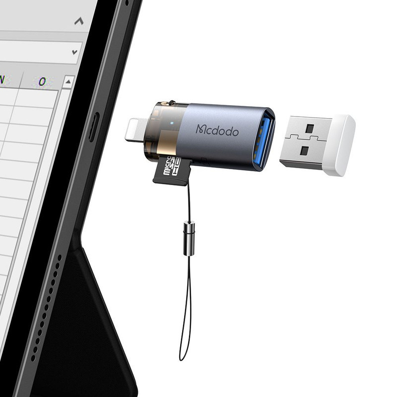 مبدل USB  MicroSD به لایتنینگ مک دودو مدل OT-785
