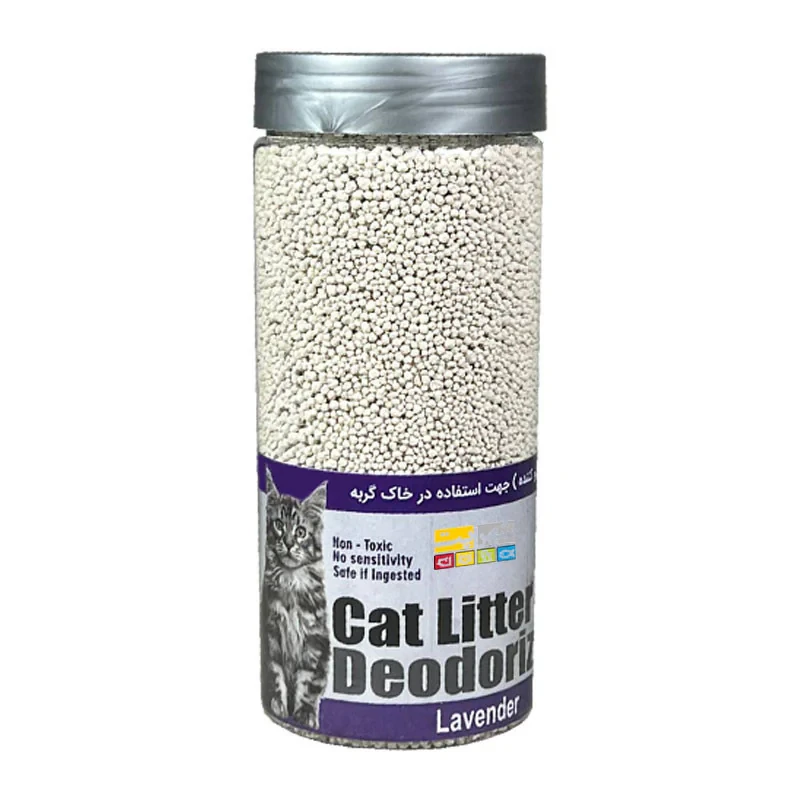 خوشبوکننده خاک گربه شهرپت مدل Lavender حجم ۷۰۰ میلی‌لیتر