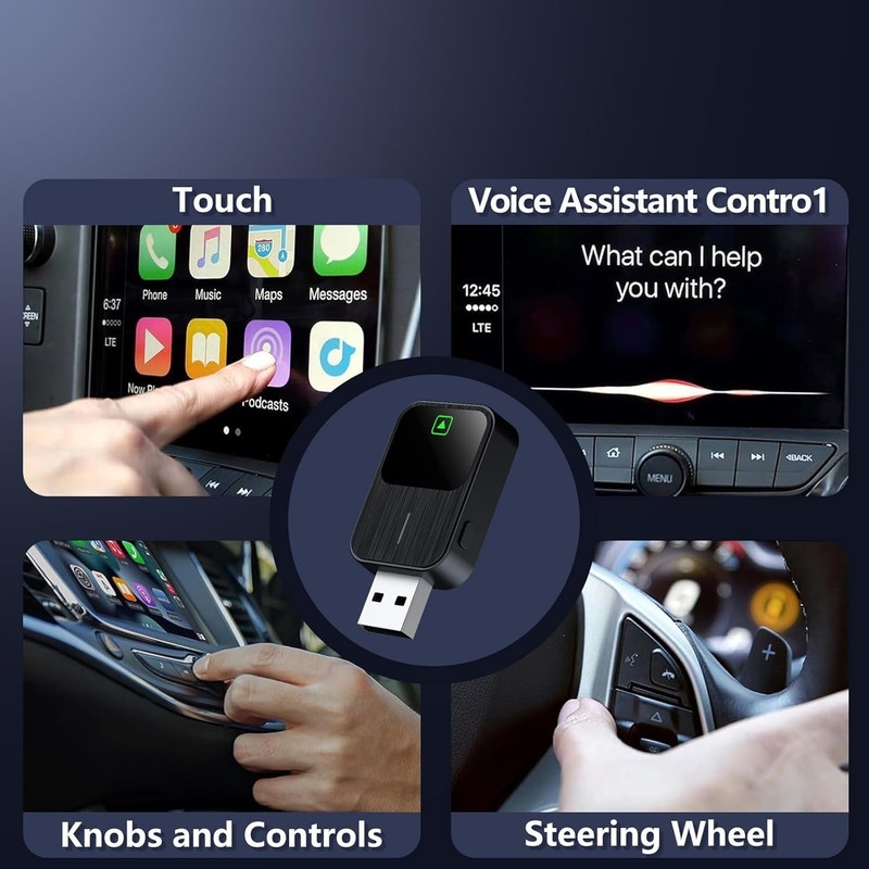 کارپلی و اندروید اتو مدل k2 2in1 CarplayAndroid Auto