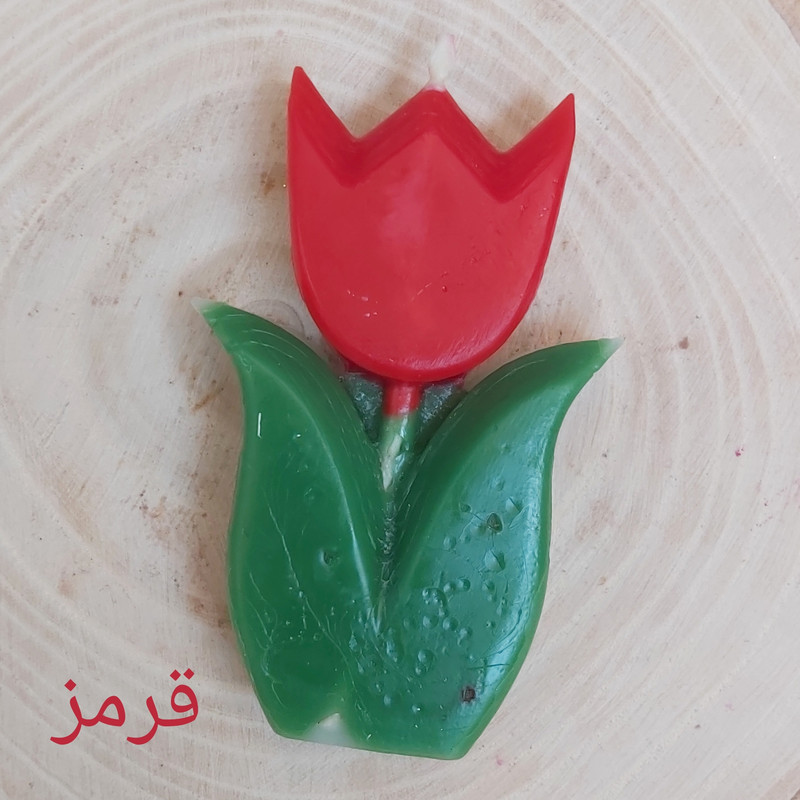شمع دست ساز مدل گل لاله