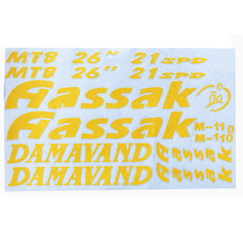 برچسب شبرنگ دوچرخه مدل دماوند