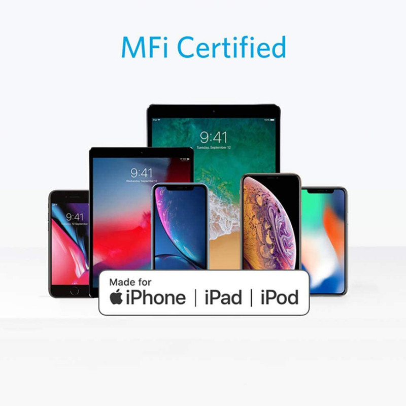 کابل تبدیل USB به لایتنینگ انکر مدل A8013 طول 1.8 متر