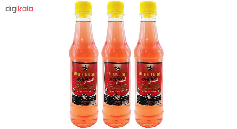 الکل صنعتی %98 شفق حجم 450 میلی لیتر بسته 3 عددی
