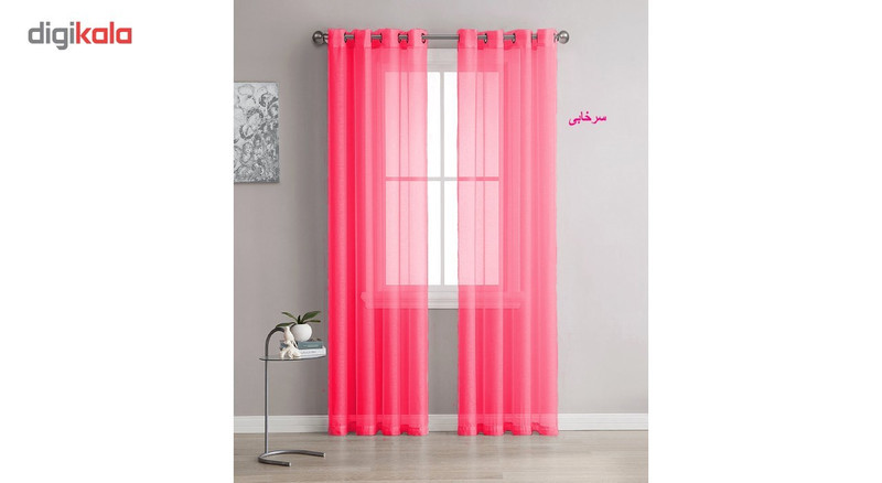 مجموعه دو تایی پرده حریر ارگانزا  مدل H01 ارتفاع 280