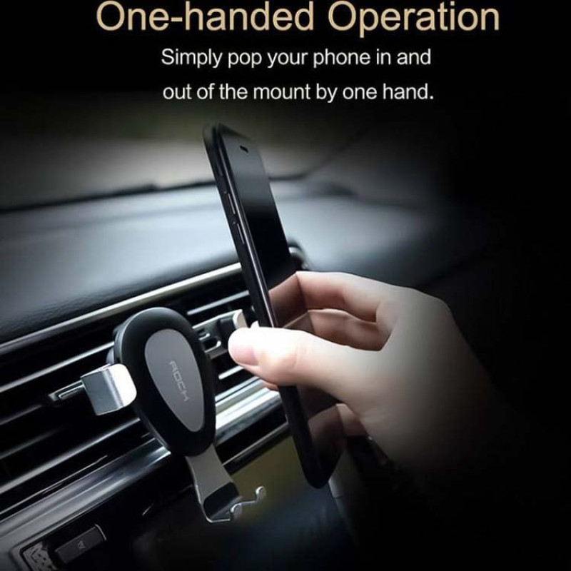 نگهدارنده گوشی موبایل راک مدل Universal Gravity Aid Vent  Car Mount