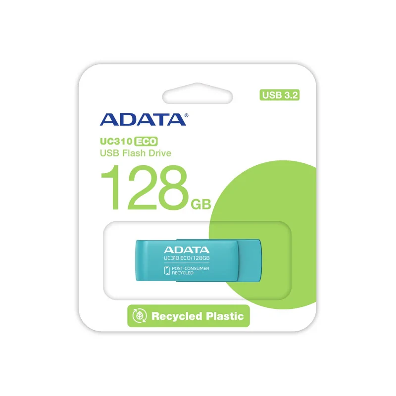 فلش مموری ای دیتا مدل UC310 ECO ظرفیت 128 گیگابایت با رابط USB 3.2
