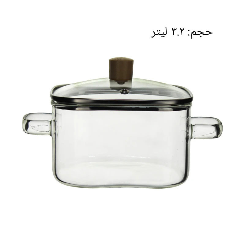 قابلمه مدل مربع شعله مستقیم کد 3.2L  سایز 14