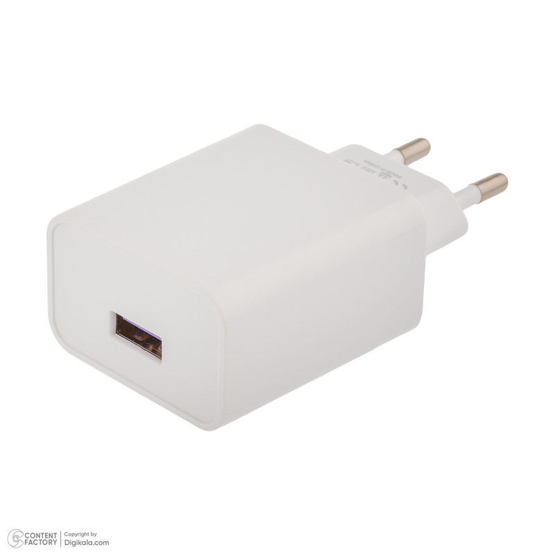 شارژر دیواری 18 وات دبلیو یو دبلیو مدل T95 به همراه کابل USB به USB-C طول 1 متر