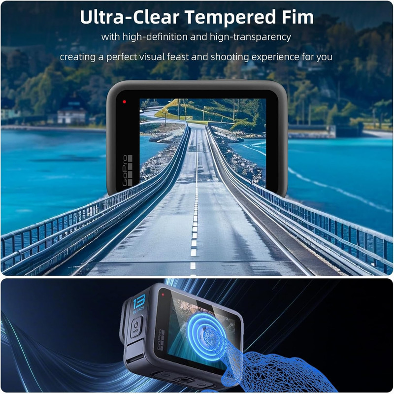 محافظ صفحه نمایش شیشه ای بادیگارد مدل GL مناسب برای دوربین گوپرو GoPro Hero 9  10  11  12  13