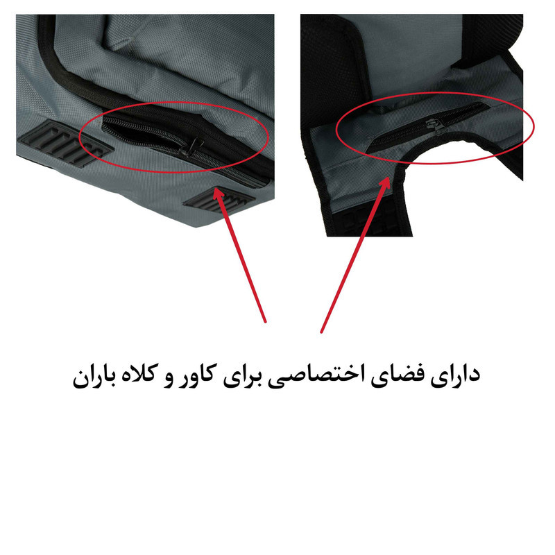 کوله پشتی لپ تاپ تنسر مدل 01128 مناسب برای لپ تاپ 15.6 اینچی