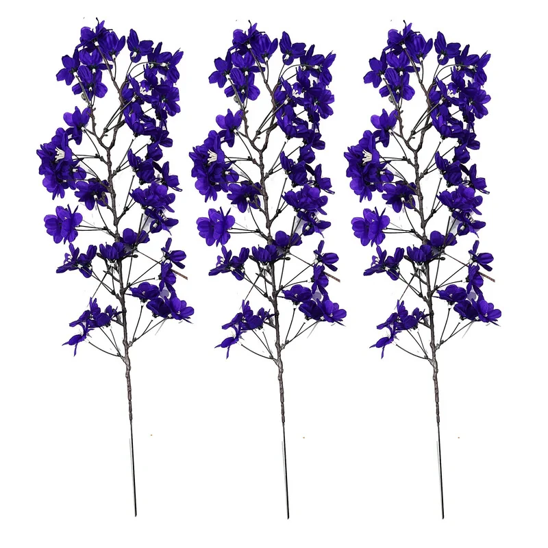 گل مصنوعی مدل تیارا ژاپنی مجموعه 3 عددی