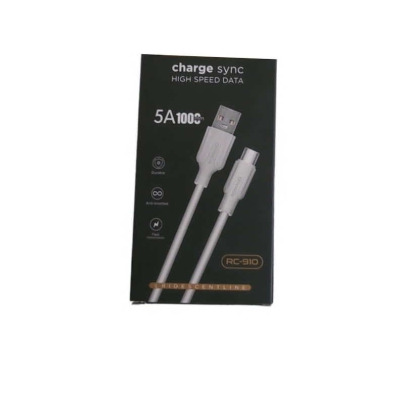 کابل تبدیل USB به USB-C مدل CHARGE SYNC fast5A طول 1 متر