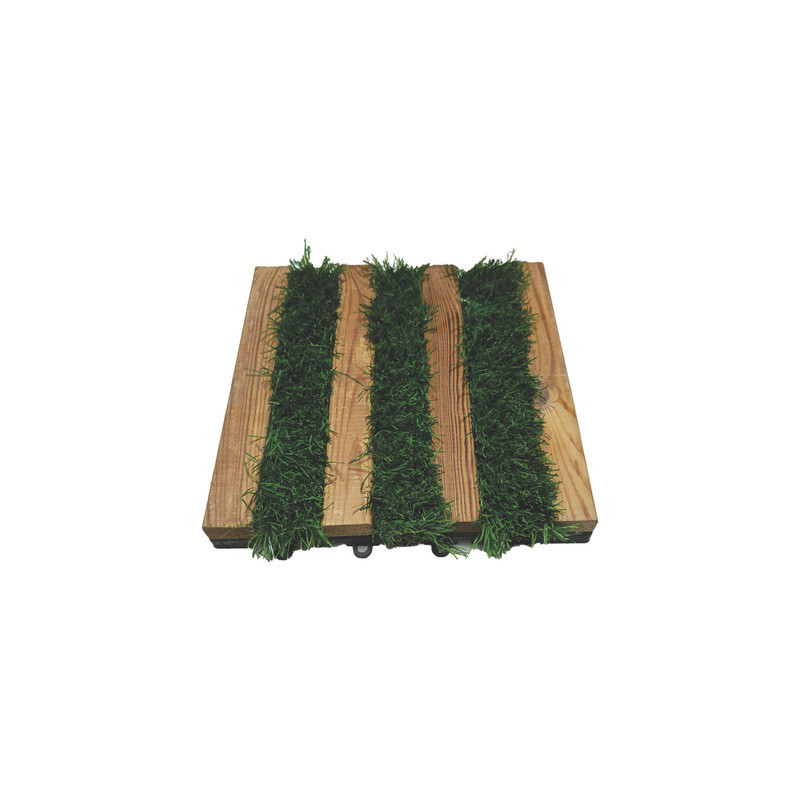 کفپوش مدل تایل ترمو چمن 7 ردیفه سایز 30×30 بسته 11 تایی