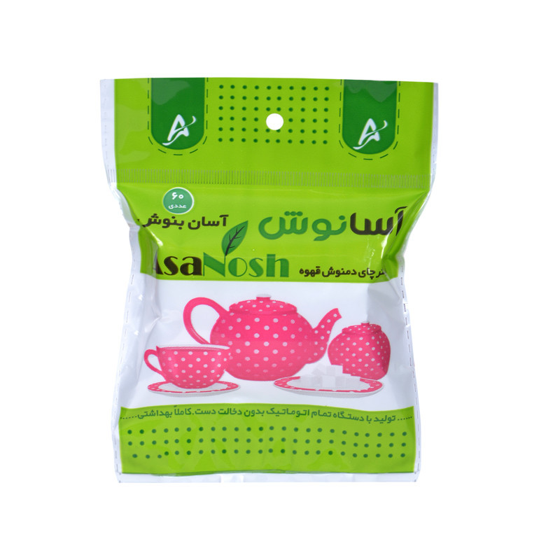 فیلتر چای آسانوش مدل کیسه ای سه بسته 60 عددی