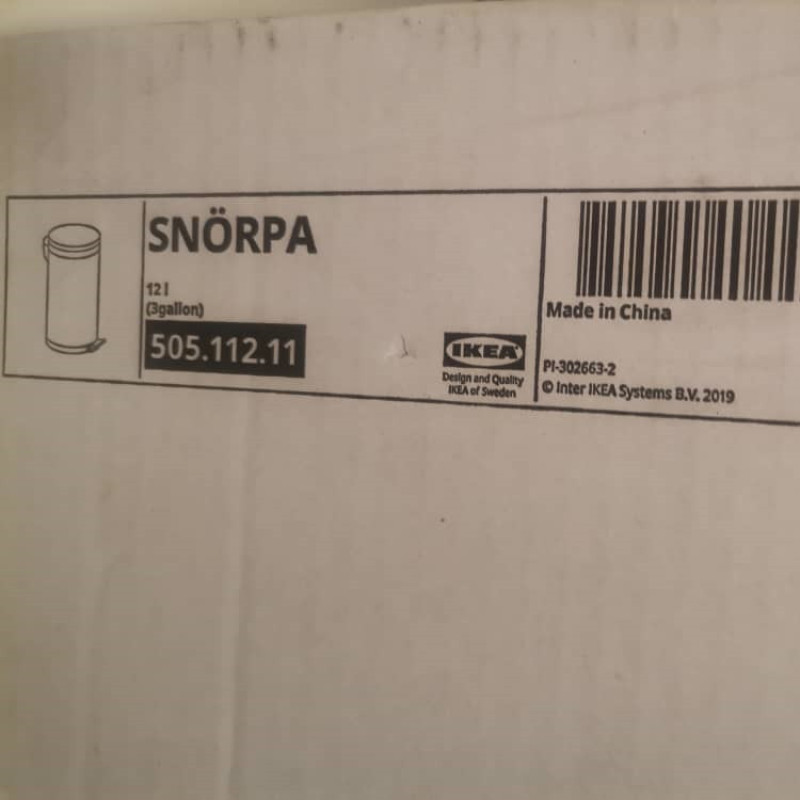 سطل زباله پدالی ایکیا مدل SNORPA