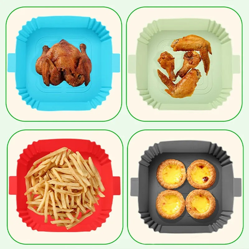 ظرف پخت به گز مدل سیلیکونی طرح هواپز ایر فرایر مربع