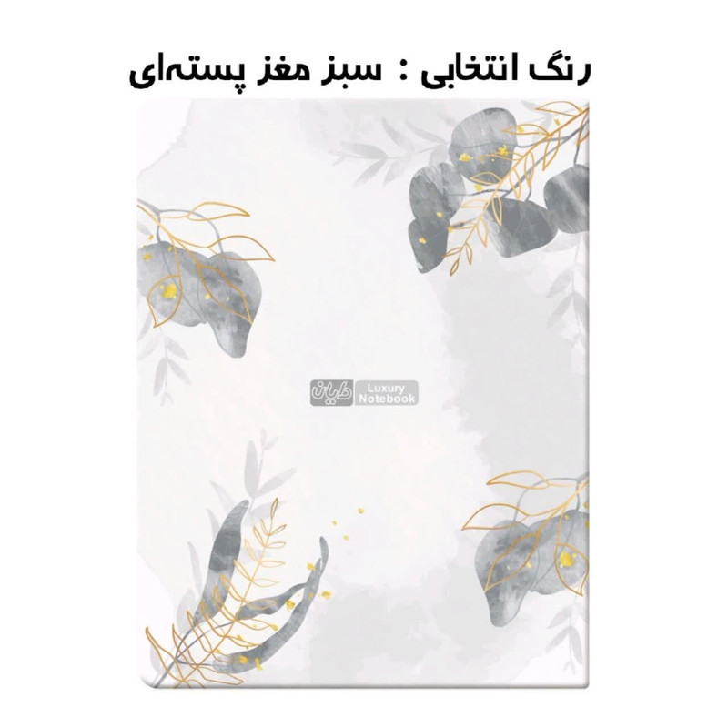 کلاسور 100 برگ دایان مدل ۲۰ حلقه سری ارکیده کد 565