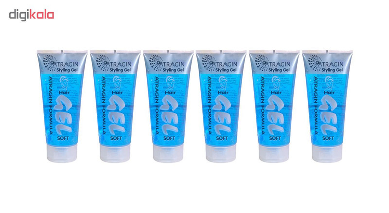 ژل مو عطر آگین مدل Soft حجم 200 میلی لیتر مجموعه 6 عددی