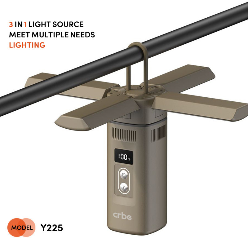 اسپیکر بلوتوثی قابل حمل کربی مدل Y225 POWERBANK&CAMPING LIGHT