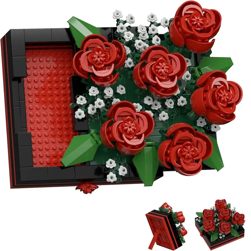 ساختنی 687 تکه مدل جعبه گل طرح Rose کد 7372