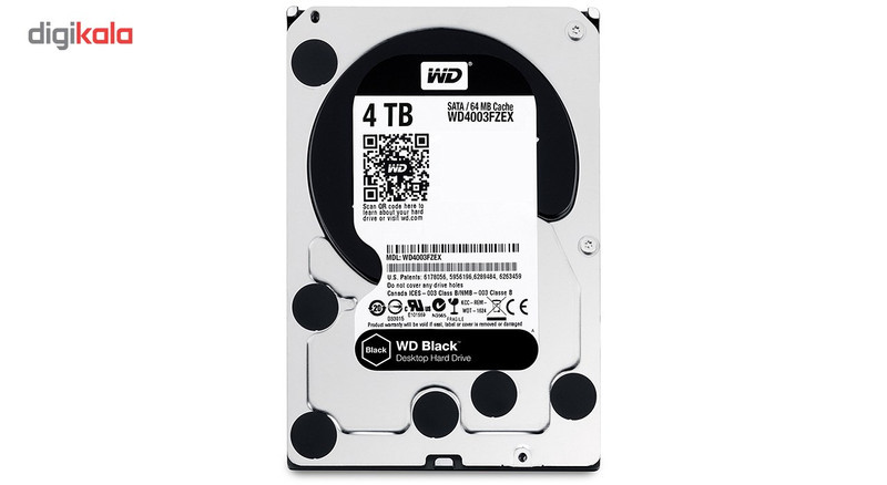 هارددیسک اینترنال وسترن دیجیتال مدل Black WD4003FZEX ظرفیت 4 ترابایت