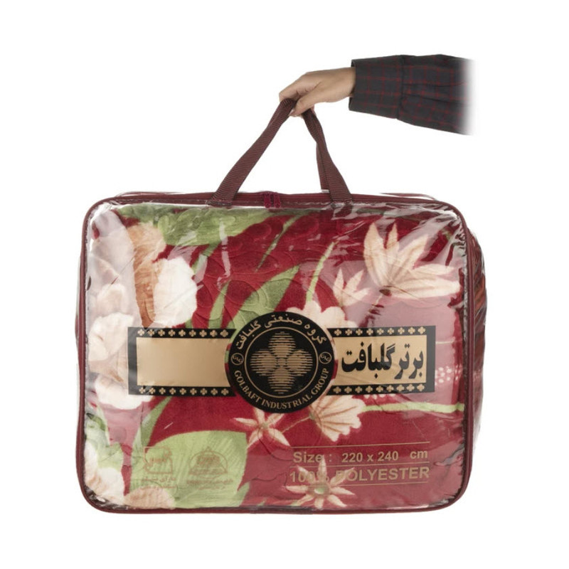 پتو گلبافت مدل برتر کد 110 سایز 220x240 سانتی متر