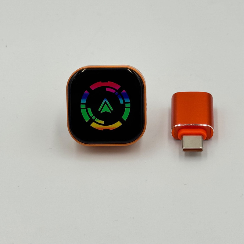 کارپلی و اندروید اتو مدل Wireless CarPlayAndroid Auto Q1A به همراه مبدل USB به USB-C
