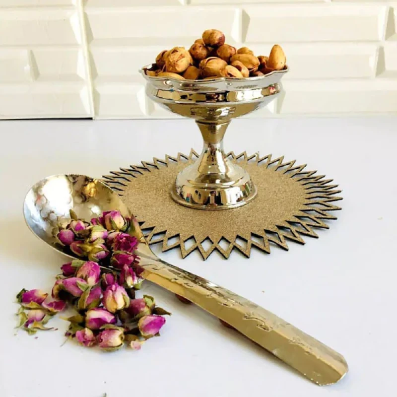 قاشق آجیل خوری مسی مدل قایقی کد ZH182.1