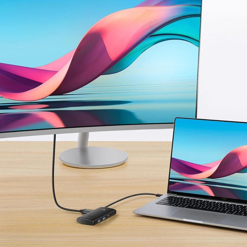 هاب 6 پورت USB-C باسئوس مدل BS-OH019