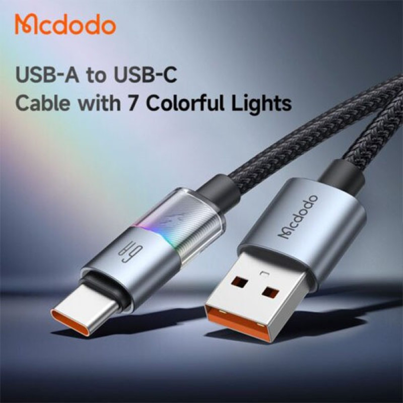 کابل تبدیل USB به USB-C مک دودو مدل CA-818 طول 1.2 متر