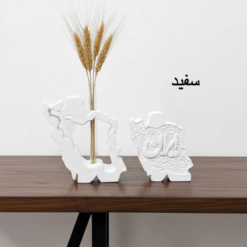 گلدان دکوری مدل نقشه ایران باستانی طرح گلجای کد 01 مجموعه 2 عددی