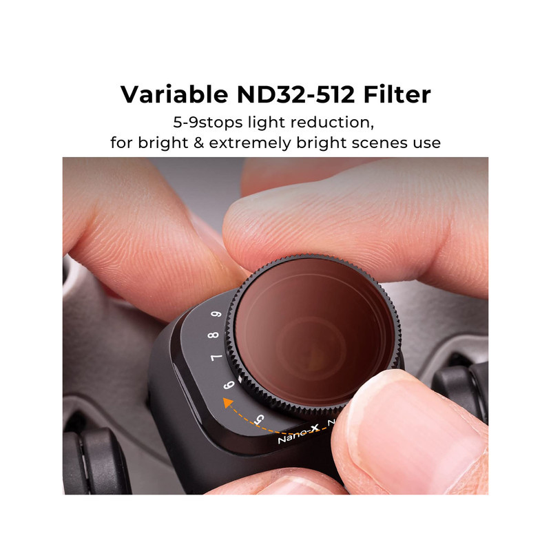 فیلتر لنز کی اند اف مدل  VARIABLE ND LENS FILTERS KIT 2 (ND2-32 + ND32-512) FOR DJI MINI 3MINI 3PRO -NANO-X