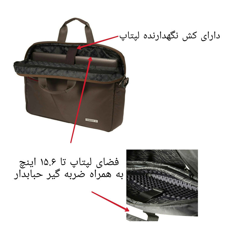 کیف لپ تاپ تنسر مدل  01110 مناسب برای لپ تاپ  15.6 اینچی