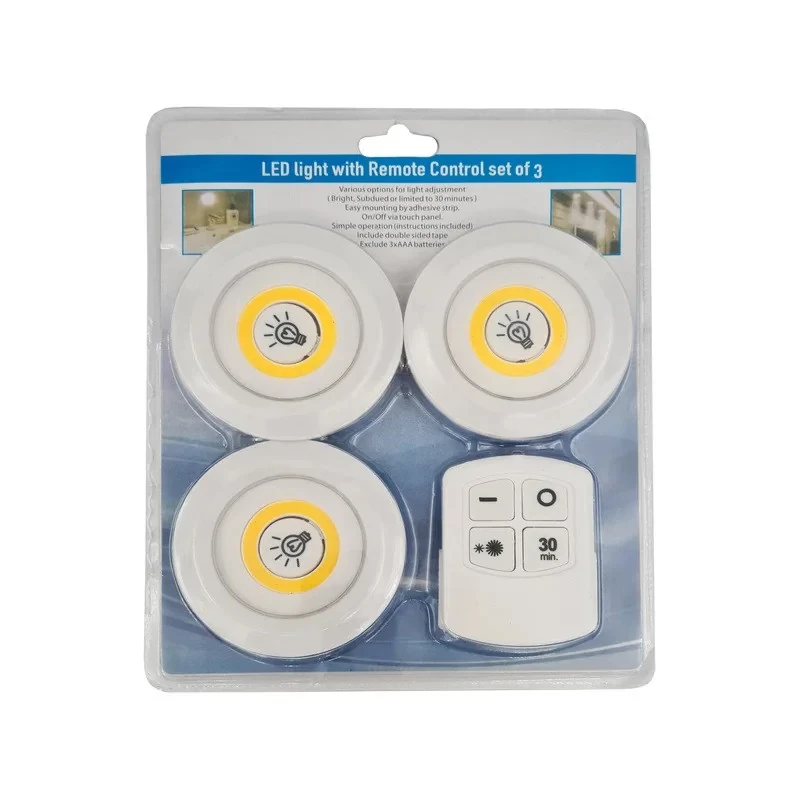 چراغ اضطراری مدل سقفی REMOTE CONTROL مجموعه 3 عددی