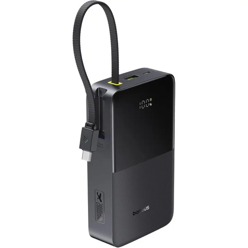 پاوربانک 22.5 وات بیسوس مدل ENERFILL PPBD2P-2020  ظرفیت 20000 میلی آمپر ساعت به همراه کابل USB-C