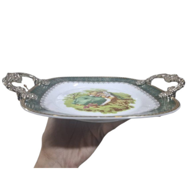 شیرینی خوری چینی پردیس کاشان مدل لیلی و مجنون مربع