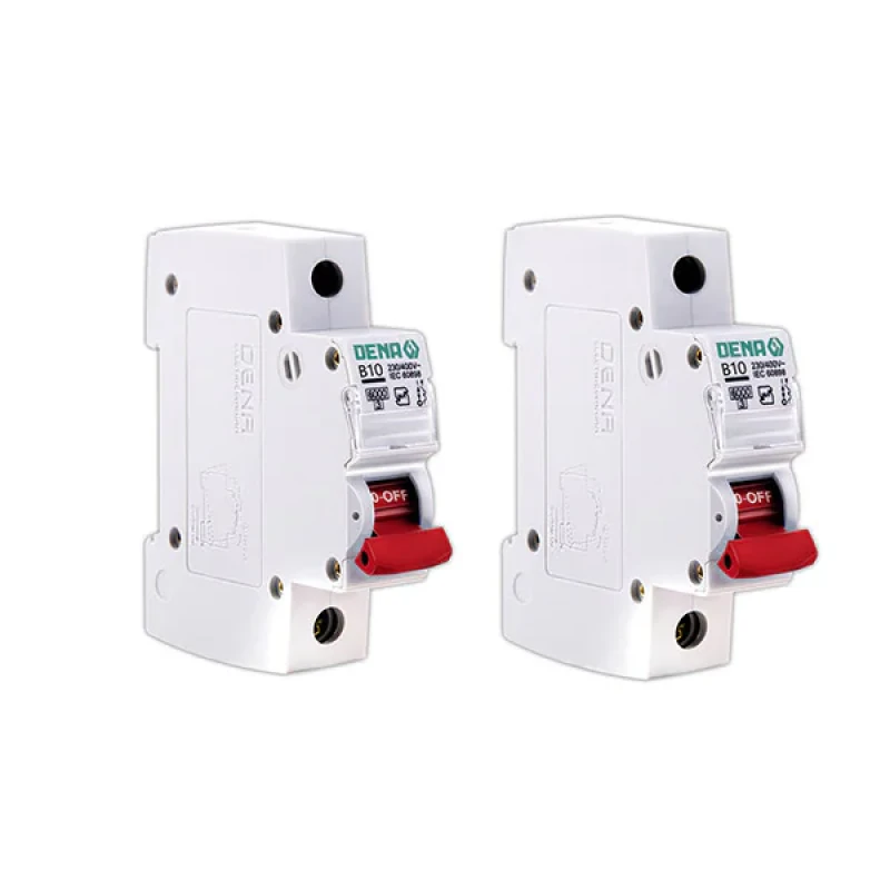 فیوز مینیاتوری تک فاز 10 آمپر دنا الکتریک ایرانیان مدل B10-6KA بسته 2 عددی