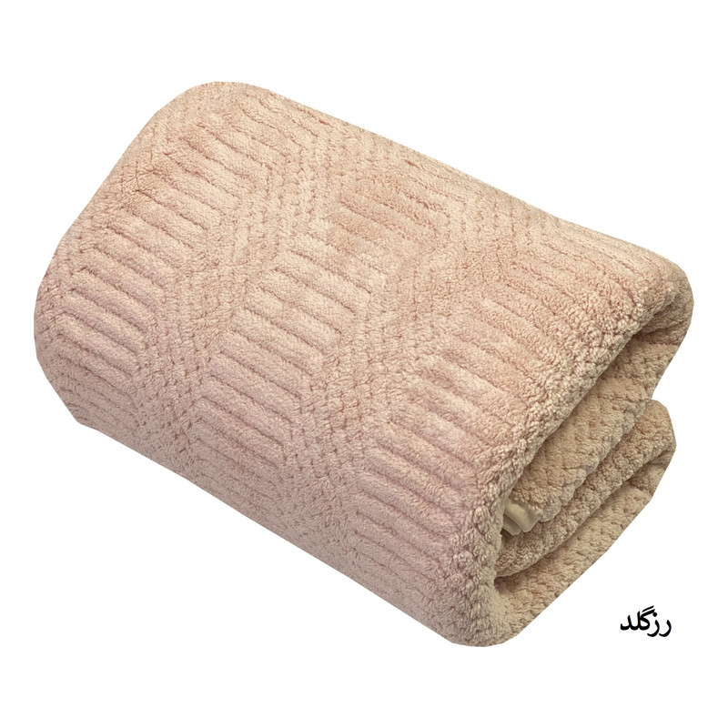 حوله دستی شایسته مدل نسترن سایز 35X75 سانتی متر