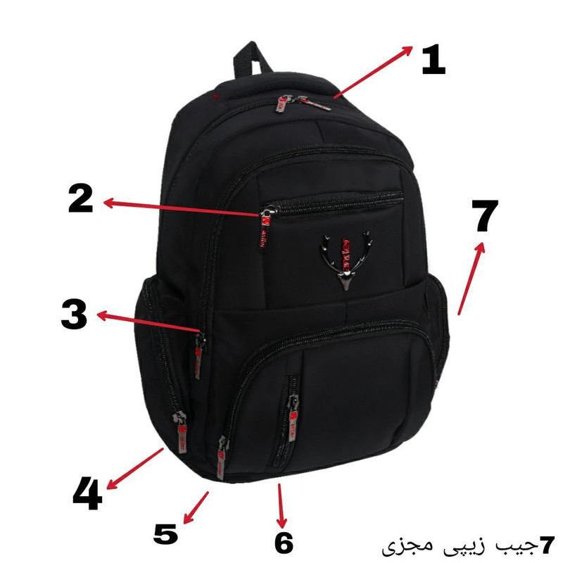 کوله پشتی لپ تاپ مدل Koo-ANTmstf مناسب برای لپ تاپ 15 تا 17 اینچی