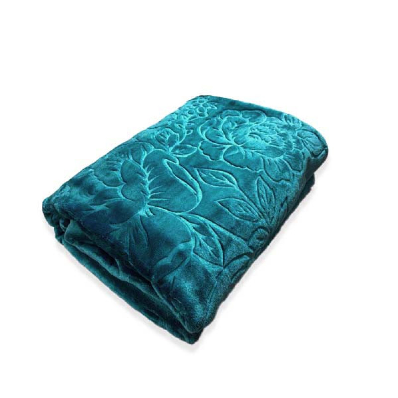 پتو 1 نفر نساجی لاله مهرگان مدل  الوان طرح گُل سایز 210x160x2 سانتی‌متر
